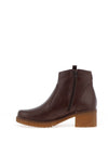 Pitillos Pebbled leather Western Inspired Ankle Boots, Brown