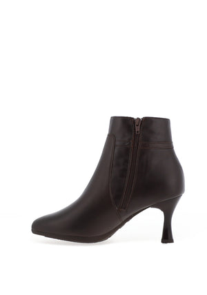 Pitillos Leather High Heeled Ankle Boots, Brown