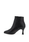 Pitillos Leather High Heeled Ankle Boots, Black