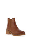 Pitillos Leather Heeled Chelsea Ankle Boots, Tan