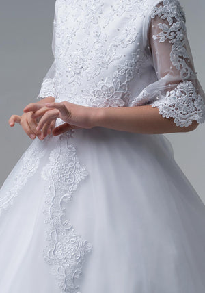 Paula’s Communion PJ32 Communion Dress, White