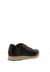 Paul O Donnell by Pod Rainer Leather Trainers, Brown & Navy