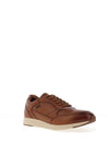 Paul O Donnell by Pod Rainer Leather Trainers, Cognac