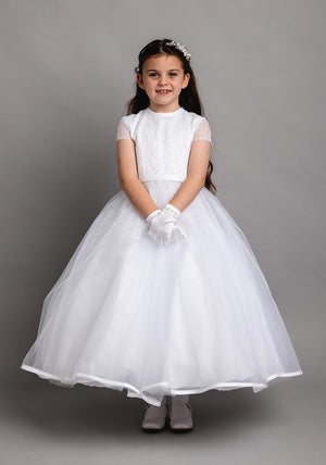Poinsettia 5218 Communion Dress, White