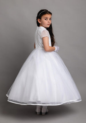Poinsettia 5218 Communion Dress, White