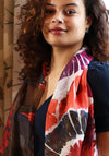 Pom Poppy Print Scarf, Red