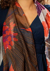 Pom Poppy Print Scarf, Red