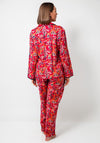 POM Botanical Print Luxury Pyjama Set, Pink