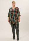 Pont Neuf Brielle Wavy Pattern Tunic Top, Multi