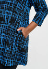 Pont Neuf Melina Patterned Tunic Top, Blue