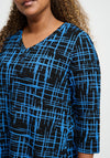 Pont Neuf Melina Patterned Tunic Top, Blue