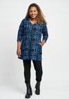 Pont Neuf Melina Patterned Tunic Top, Blue