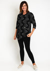 Pont Neuf Rosalina Abstract Print Sweater, Black