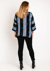 Pont Neuf Jea Stripe Print Top, Sapphire Blue