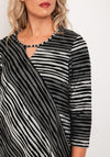 Pont Neuf Magrethe Jacquard Stripe Top, Black