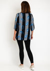Pont Neuf Thorid Stripe Print Top, Sapphire Blue