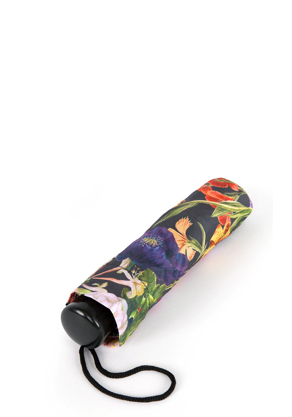 Powder Posy Printed Umbrella, Black Multi