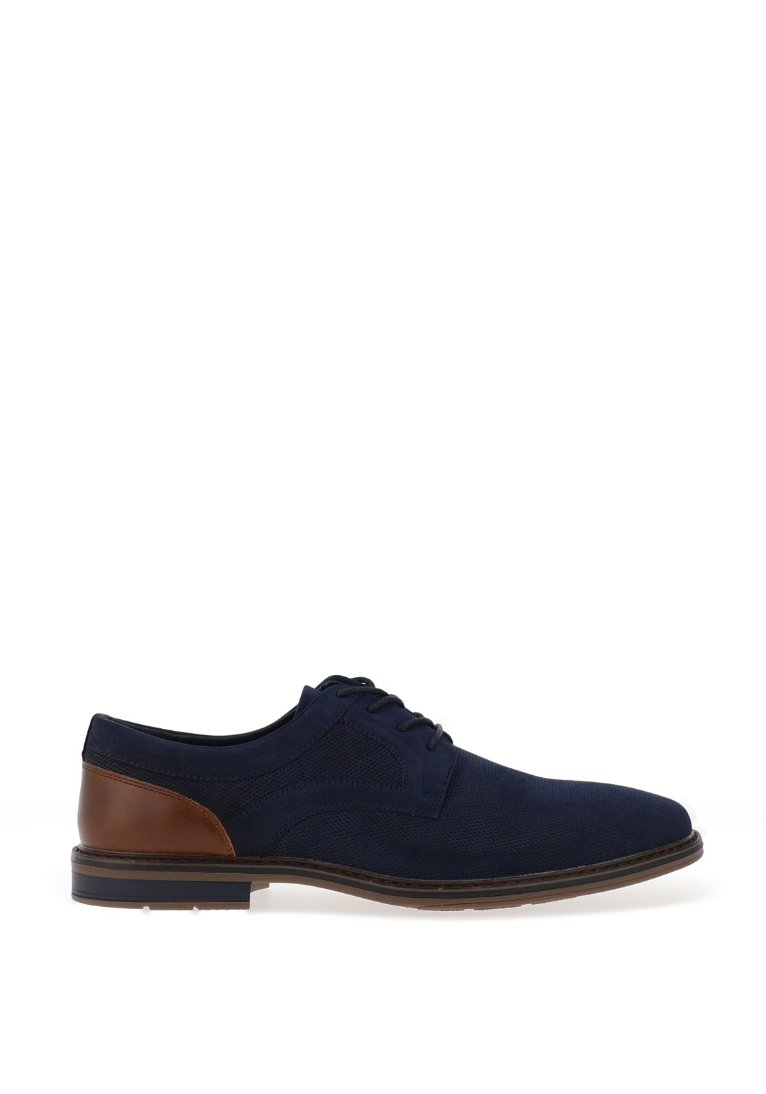Brent Oamaru Textured Laced Shoes, Navy