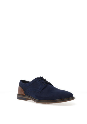 Brent Oamaru Textured Laced Shoes, Navy