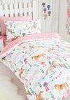 Portfolio Horse Show Duvet Set, White & Pink