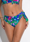 Pour Moi Getaway Foldover Floral Bikini Brief, Green