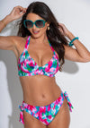 Pour Moi Malibu Underwired Print Bikini Top, Pink