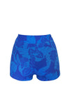 Pour Moi Maui High Waist Tropical Short, Blue