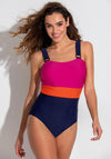 Pour Moi Palm Springs Control Swimsuit, Navy