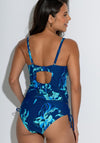 Pour Moi Palermo Wired Floral Tankini Top, Blue