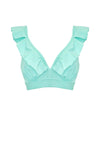Pour Moi? Space Frill Wire Bikini Top, Mint