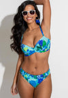 Pour Moi Free Spirit Underwired Twist Front Bikini Top, Blue