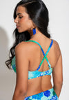 Pour Moi Free Spirit Underwired Twist Front Bikini Top, Blue