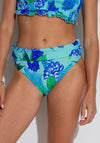 Pour Moi Free Spirit Fold Over Bikini Brief, Blue