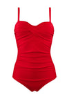 Pour Moi? Santa Monica Tummy Control Swimsuit, Red