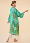Powder Secret Paradise Kimono Gown, Aqua