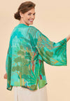 Powder Secret Paradise One Size Kimono Jacket, Aqua