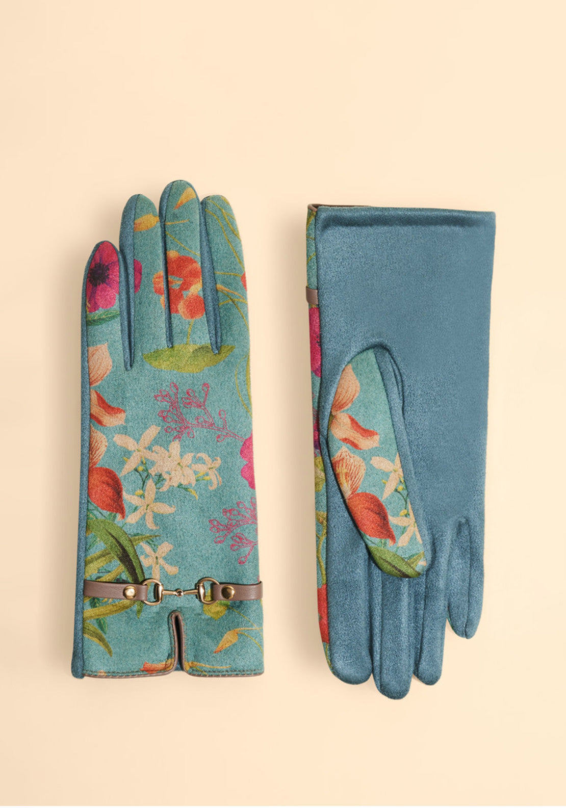 Powder Kylie Hummingbird at Dusk Gloves, Teal Multi
