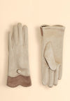 Powder Pandora Button Gloves, Cream