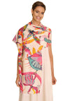 Powder Tropical Paradise Cotton Scarf, Tropical Paradise