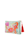 Powder Velvet Seashore Friends Zip Pouch, Multi