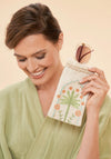 Powder Jute Sunglasses Case, Paradise Palms