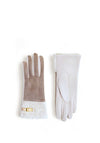 Powder Audrey Borg Cuff Gloves, Stone