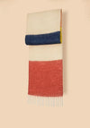 Powder Soho Wool Fringed Scarf, Multicoloured