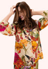 CREAM POSY PYJAMAS LARGE