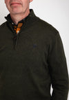 Pre End New Hampton Half Zip Sweater, Forest Green