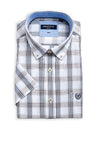Pre End Thomas Check Short Sleeve Shirt, Coffee Brown