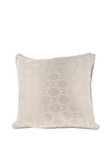 Riva Solitaire Embroidered Feather Cushion 50x50cm, Pumice