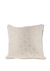 Riva Solitaire Embroidered Feather Cushion 50x50cm, Pumice
