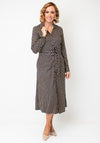 Pretty Vacant Geometric Print Midi Dress, Navy Multi