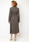 Pretty Vacant Geometric Print Midi Dress, Navy Multi